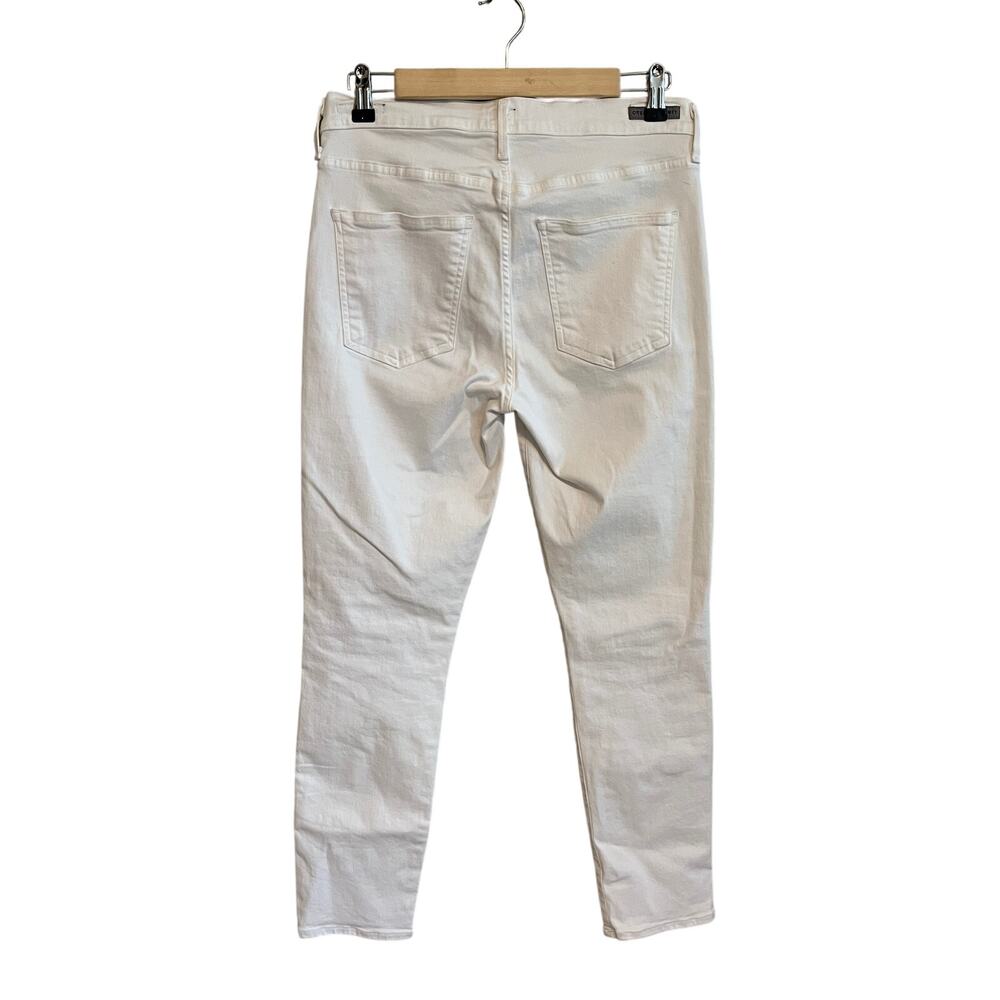 Citizens of Humanity Skinny Jeans Rocket Crop High Rise White Sculpt Size 29 - Picture 3 of 13